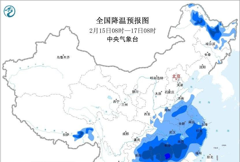 寒潮“深踩油门”！三天雨雪风雾齐上阵，局地降温超12℃