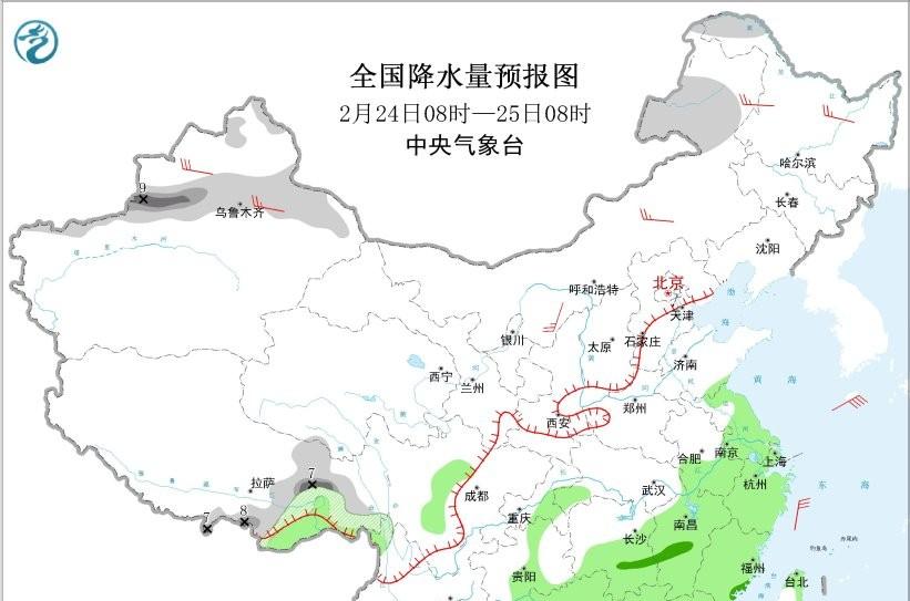 24日起多轮雨雪上线！北方飘雪南方暴雨，未来三天一目了然