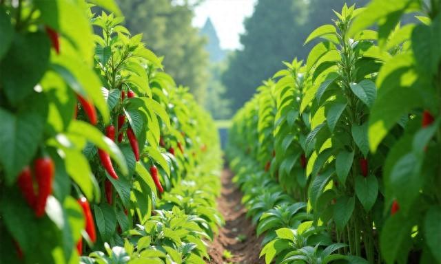 种辣椒撒把盐，病害躲着走，结的辣椒红又多！“土办法”真管用