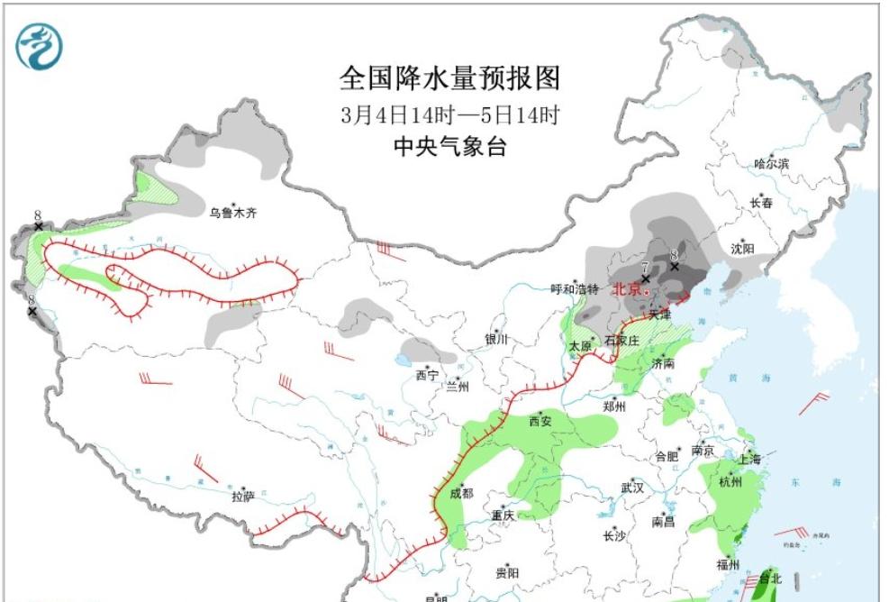 冷空气一轮接一轮，局地降温12℃，北方5省市大雪，南方6省有降雨