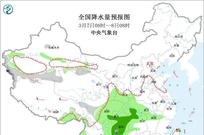 新一轮强降雨来袭！贵州局地暴雨可达40毫米，3月8—9日雨势最强
